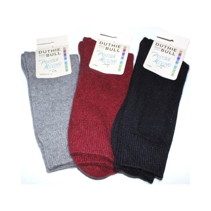 Ladies Plain Possum Sock