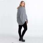 NB837 - Button Neck 2 Way Shrug